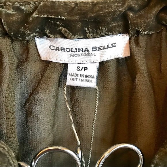 NWT CAROLINA BELLE Boho Embroidered Blouse - Picture 4 of 8